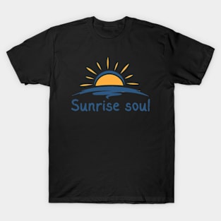 sunrise soul minimal sunrise design T-Shirt